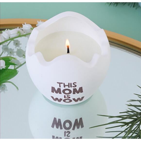 Candle Mom Eggshell Soy Gift Mother's Day White Tuberose Scented Floral Birthday - Picture 4 of 12